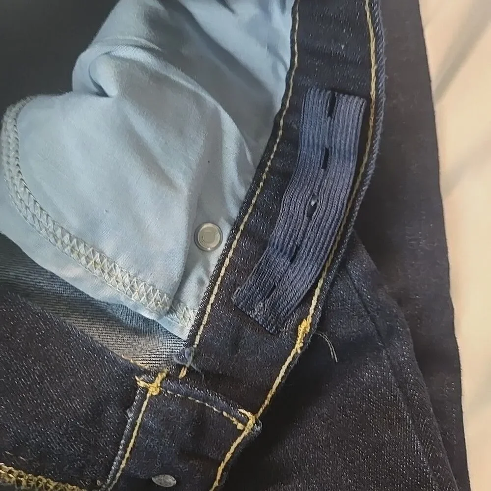 Slim Pants for Boys Wonder Nation Sz 16 Blue Jeans Adjustable Waistband Stretch